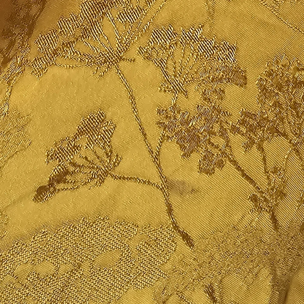 Zara 10 L Mustard Yellow Textured Dress - Picture 6 of 9